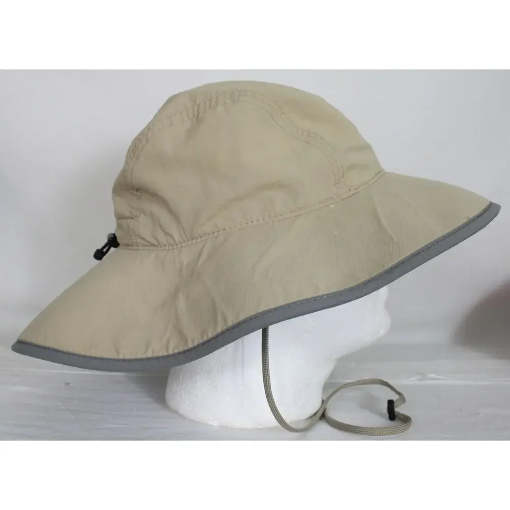 The North Face Sun Hat Adult Beige Wide Brim Boonie Hiking Fishing Cap